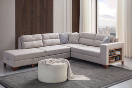 Atelier Del Sofa T-Loft Right - Sofá-Cama Esquinero Crema